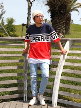 「Number8（ナンバーエイト）のアイテム」を使った、HIROさん（メンズ・174cm）の夏コーディネート