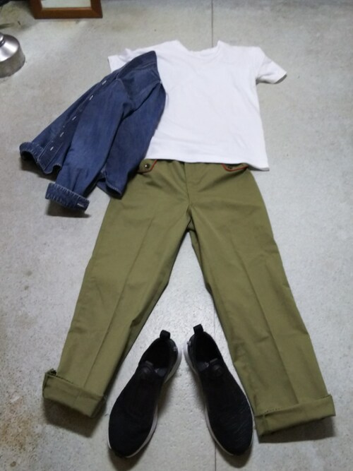 ヤスシ使用「red kap(【red kap】2pac t)」的時尚穿搭