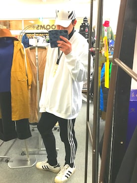 「アイテム（スウェット）」を使った、rintaさん（メンズ・190cm・10代）の冬コーディネート