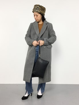 「SLY（スライ）のアイテム（その他アウター）」を使った、CHIEさん（レディース・160cm）の冬コーディネート
