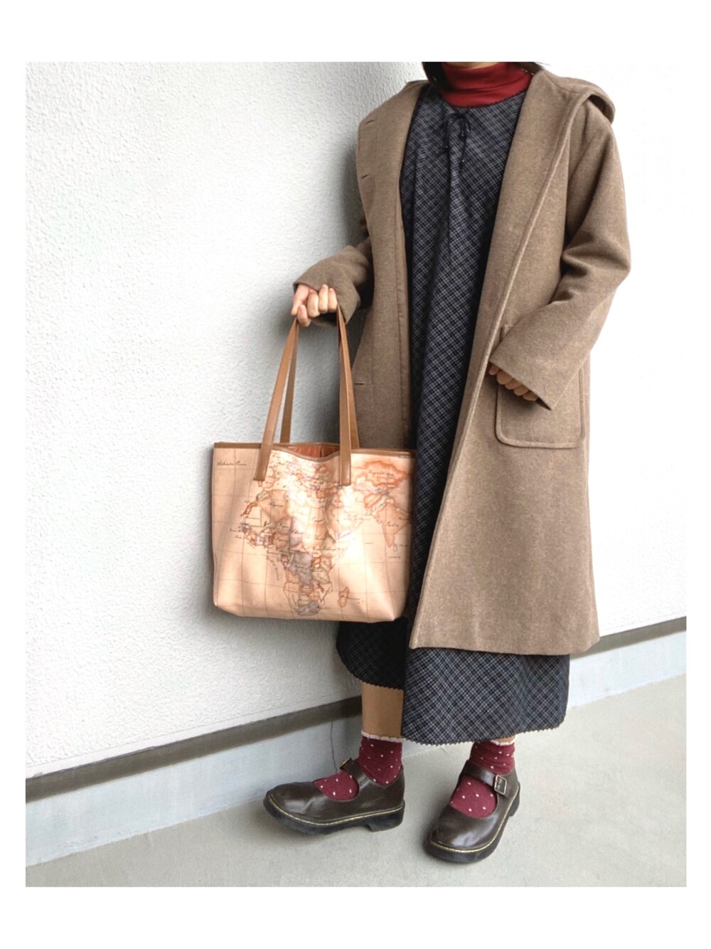 アーバンリサーチ sonny label ウールモッサフードロングコート 紺 URBAN RESEARCH Sonny Label（アーバンリサーチサニーレーベル