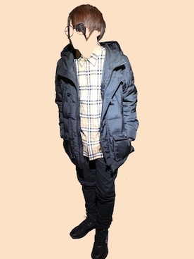 「ユニオンステーション」｜「アイテム（ダウンジャケット/コート）」を使った、いしかわ！さん（メンズ・160cm）の冬コーディネート