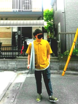 「アイテム（スリッポン）」を使った、ぐんぐんさん（メンズ・170cm・20代）の春コーディネート