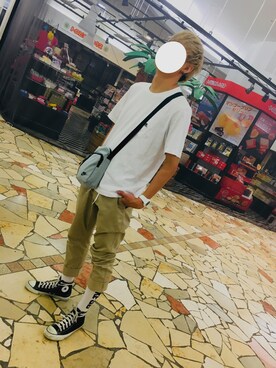 「NIKE(ナイキ)のアイテム(ショルダーバッグ)」を使った、savage monkeyさん(メンズ・174cm)の夏コーディネート