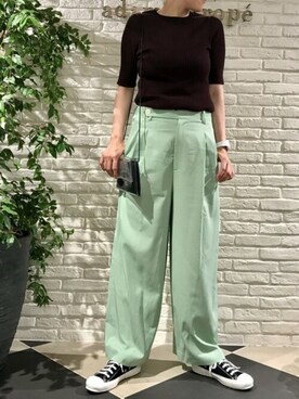 「大人リラックス」｜MIYAさん（レディース・162cm）の春コーディネート