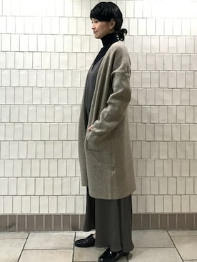 「HARUTA」｜「アイテム（ワンピース/ドレス）」を使った、MIYAさん（レディース・162cm）の冬コーディネート