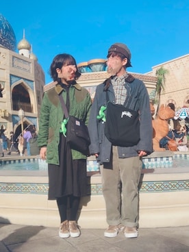 「recs（レックス）のアイテム」を使った、チャンコマさん（レディース・165cm）の冬コーディネート