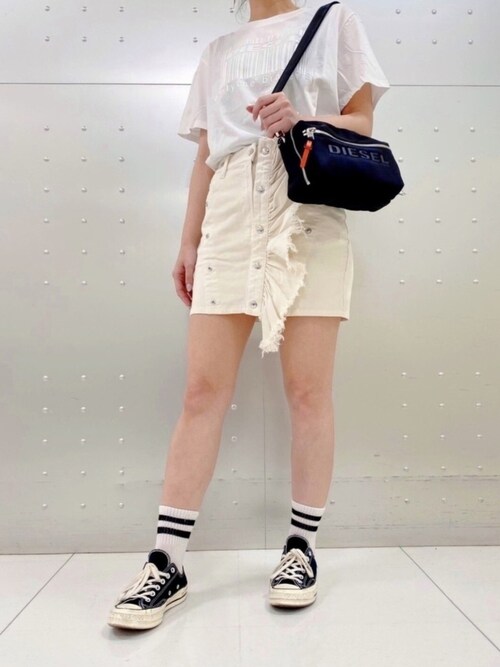 Kaxxha Diesel ジェイアール京都伊勢丹 Ladies Dieselのtシャツ カットソーを使ったコーディネート Wear