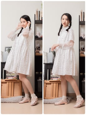 「KATIE JUDITHのアイテム」を使った、鳗鳗さん（レディース・153cm）の春コーディネート