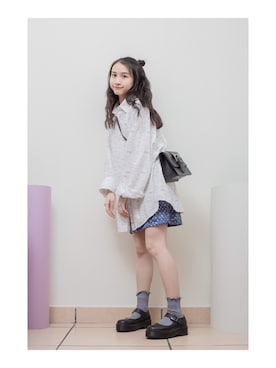 鳗鳗さん（レディース・153cm）の春コーディネート