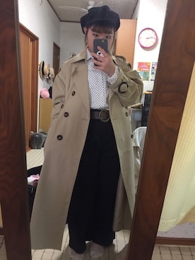 「アイテム（キャスケット）」を使った、rumiさん（レディース・154cm・10代）の秋コーディネート