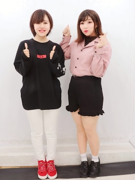 「プリクラ」｜山崎あかね (あかねん)さん（レディース・150cm）の秋コーディネート
