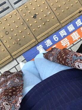 「アイテム（その他トップス、ブラウン系）」を使った、Shokoさん（レディース・163cm）の夏コーディネート