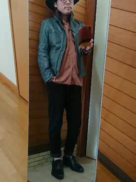 「TETE HOMME（テットオム）のアイテム（ジャケット/アウター）」を使った、もこさん（メンズ・161cm）の春コーディネート