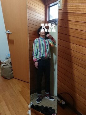 「Champion（チャンピオン）のアイテム（スニーカー）」を使った、もこさん（メンズ・161cm）の春コーディネート
