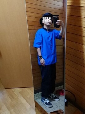 「TESTIFY（テスティファイ）のアイテム」を使った、もこさん（メンズ・161cm）の夏コーディネート