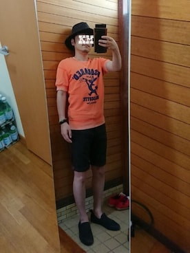 「DSQUARED2（ディースクエアード）のアイテム（スウェット）」を使った、もこさん（メンズ・161cm）の夏コーディネート
