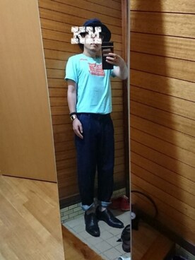 「TESTIFY（テスティファイ）のアイテム」を使った、もこさん（メンズ・161cm）の夏コーディネート