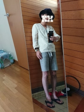 「TESTIFY（テスティファイ）のアイテム」を使った、もこさん（メンズ・161cm）の夏コーディネート