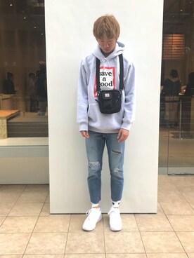 「Have a good time（ハバグッタイム）のアイテム（パーカー）」を使った、ひ ろ むさん（メンズ・175cm）の秋コーディネート