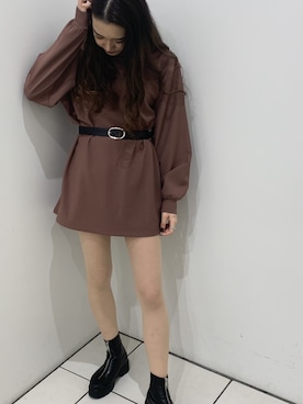 「ミニワンピ」｜aさん（レディース・164cm）の春コーディネート