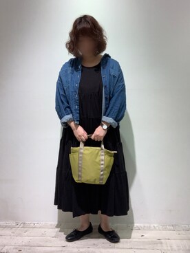 「SVEC（シュベック）のアイテム（バレエシューズ）」を使った、naさん（レディース・155cm）の夏コーディネート