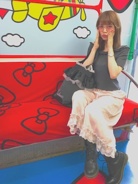 「EATME」｜「アイテム（その他）」を使った、yuchaさん（レディース・153cm）の夏コーディネート