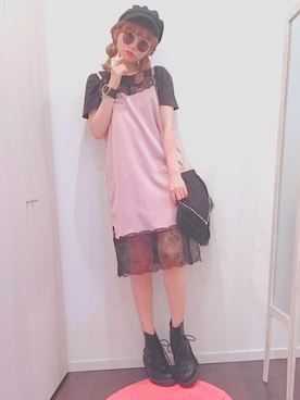 「EATME」｜「アイテム（アクセサリー）」を使った、yuchaさん（レディース・153cm）の秋コーディネート