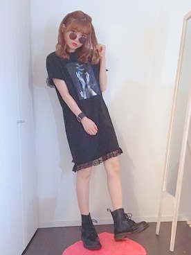 「EATME」｜「アイテム（アクセサリー）」を使った、yuchaさん（レディース・153cm）の秋コーディネート
