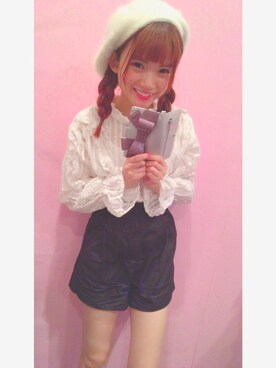 「ベレー帽推奨委員会」｜「アイテム（PC・スマホグッズ/家電）」を使った、yuchaさん（レディース・153cm）の秋コーディネート