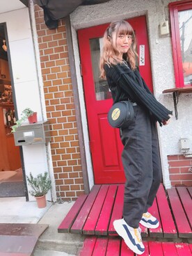 「FIG&VIPER（フィグアンドバイパー）のアイテム（スニーカー）」を使った、yuchaさん（レディース・153cm）の秋コーディネート