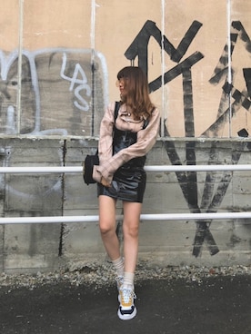 「FIG&VIPER（フィグアンドバイパー）のアイテム（スニーカー）」を使った、yuchaさん（レディース・153cm）の秋コーディネート