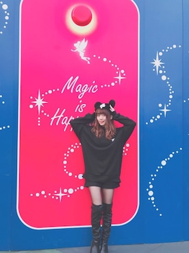 「2018マイベストコーデ」｜「アイテム（スウェット）」を使った、yuchaさん（レディース・153cm）の冬コーディネート