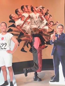 「MURUA（ムルーア）のレースアップワークブーツ（ブーツ）」を使った、yuchaさん（レディース・153cm）の春コーディネート