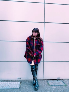 「Utility（ユーティリティー）のアイテム（ジャケット/アウター）」を使った、yuchaさん（レディース・153cm）の春コーディネート
