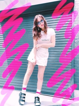 「Utility（ユーティリティー）のアイテム」を使った、yuchaさん（レディース・153cm）の夏コーディネート
