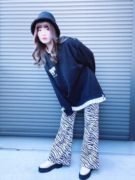 「FIG&VIPER（フィグアンドバイパー）のアイテム（パンツ）」を使った、yuchaさん（レディース・153cm）の冬コーディネート