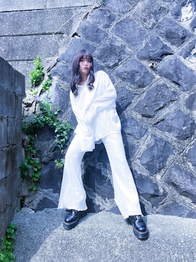 「FIG&VIPER（フィグアンドバイパー）のアイテム（パンツ）」を使った、yuchaさん（レディース・153cm）の春コーディネート