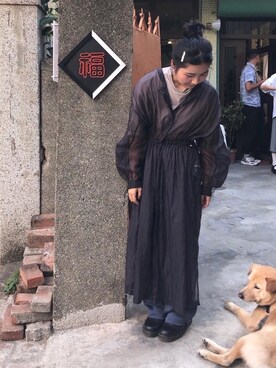 「Dr. Martens（ドクターマーチン）のアイテム（ブーツ、ブラック系）」を使った、Lynnさん（レディース・151cm）の春コーディネート