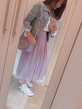 「NETSTAR（ネットスター）のアイテム」を使った、Mamekozuemonさん（レディース・156cm）の春コーディネート