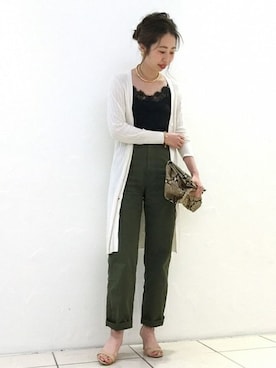 「Spick & Span（スピックアンドスパン）のアイテム（その他パンツ）」を使った、AiRIさん（レディース・168cm）の春コーディネート