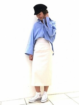 「Spick & Span（スピックアンドスパン）のアイテム（ハンチング/ベレー帽）」を使った、AiRIさん（レディース・168cm）の春コーディネート