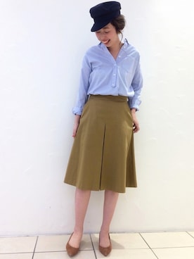 「マリンキャップ」｜AiRIさん（レディース・168cm）の春コーディネート