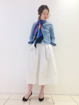 「Spick & Span（スピックアンドスパン）のアイテム（スカート）」を使った、AiRIさん（レディース・168cm）の春コーディネート