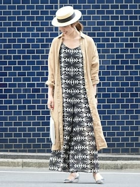 「Spick & Span（スピックアンドスパン）のアイテム（オールインワン・サロペット）」を使った、AiRIさん（レディース・168cm）の春コーディネート
