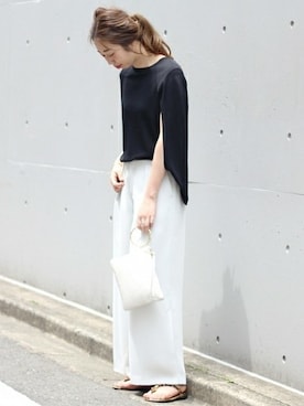 「Spick & Span（スピックアンドスパン）のアイテム（その他パンツ）」を使った、AiRIさん（レディース・168cm）の春コーディネート