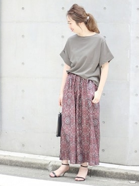 「Spick & Span（スピックアンドスパン）のアイテム（その他パンツ）」を使った、AiRIさん（レディース・168cm）の夏コーディネート