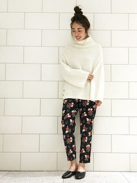 「Spick & Span（スピックアンドスパン）のアイテム（その他パンツ）」を使った、AiRIさん（レディース・168cm）の秋コーディネート