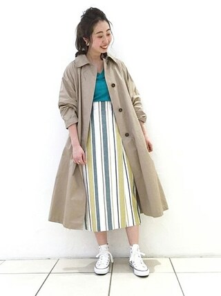 Spick & Span T/Cツイルロングコート ネイビー 2025年最新】Spick and Span レディース ロングコートの人気