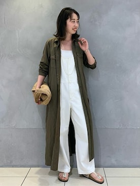 「Spick & Span（スピックアンドスパン）のアイテム（オールインワン・サロペット）」を使った、AiRIさん（レディース・168cm）の春コーディネート